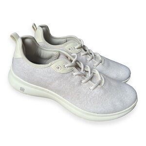FLX Excel Dynamic Women’s Wool Off White Trainers Sneakers, Size 10